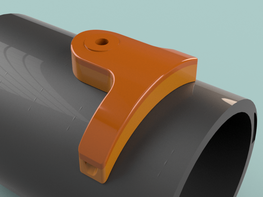 Miniatura 6 do modelo 3D Bottom bracket cable guide