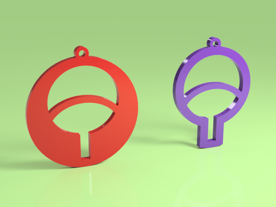 Uchiha earring pendant