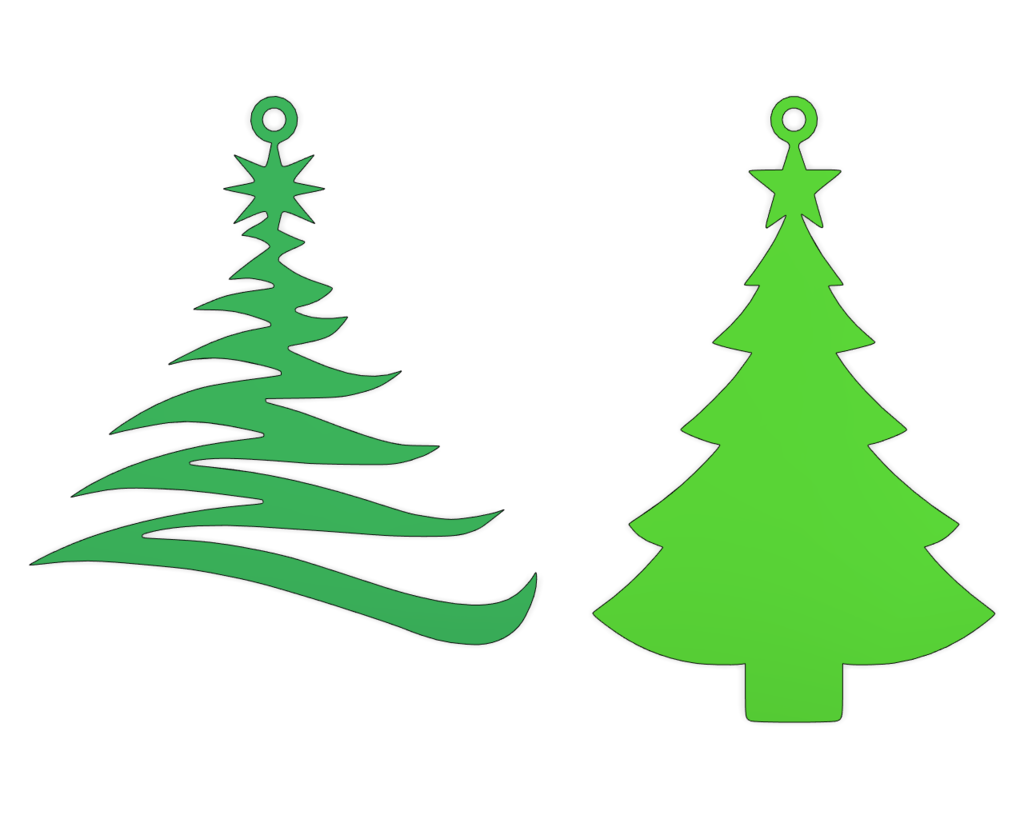 Christmas tree earrings pendant by dantech | Download free STL model ...