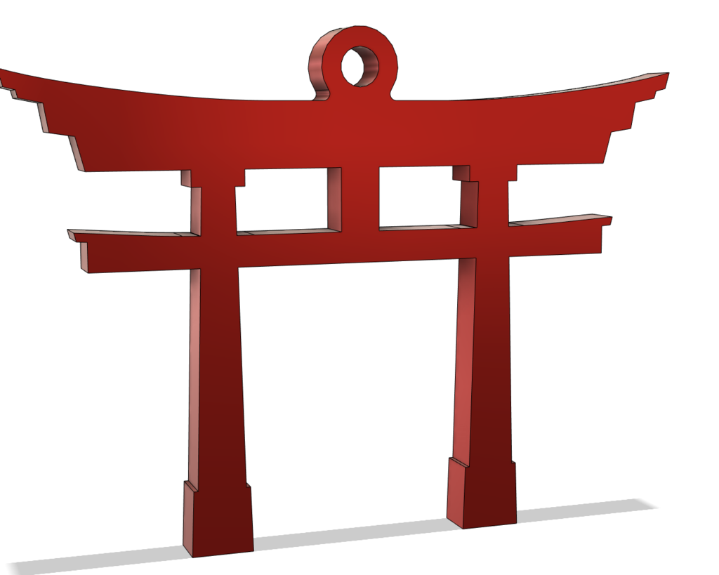 Earrings Pendant Japanese Torii