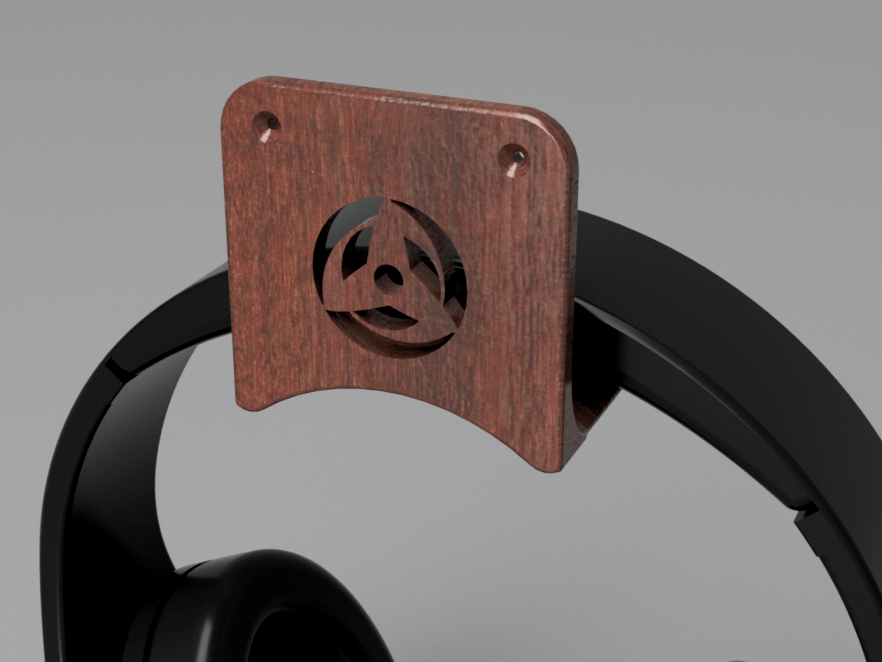 Headphones Holder by dantech Download free STL model