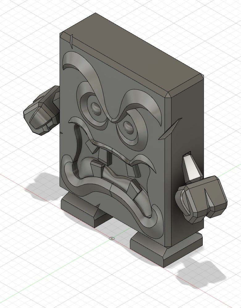 Miniatura 2 do modelo 3D Whomp from Mario (simple version)