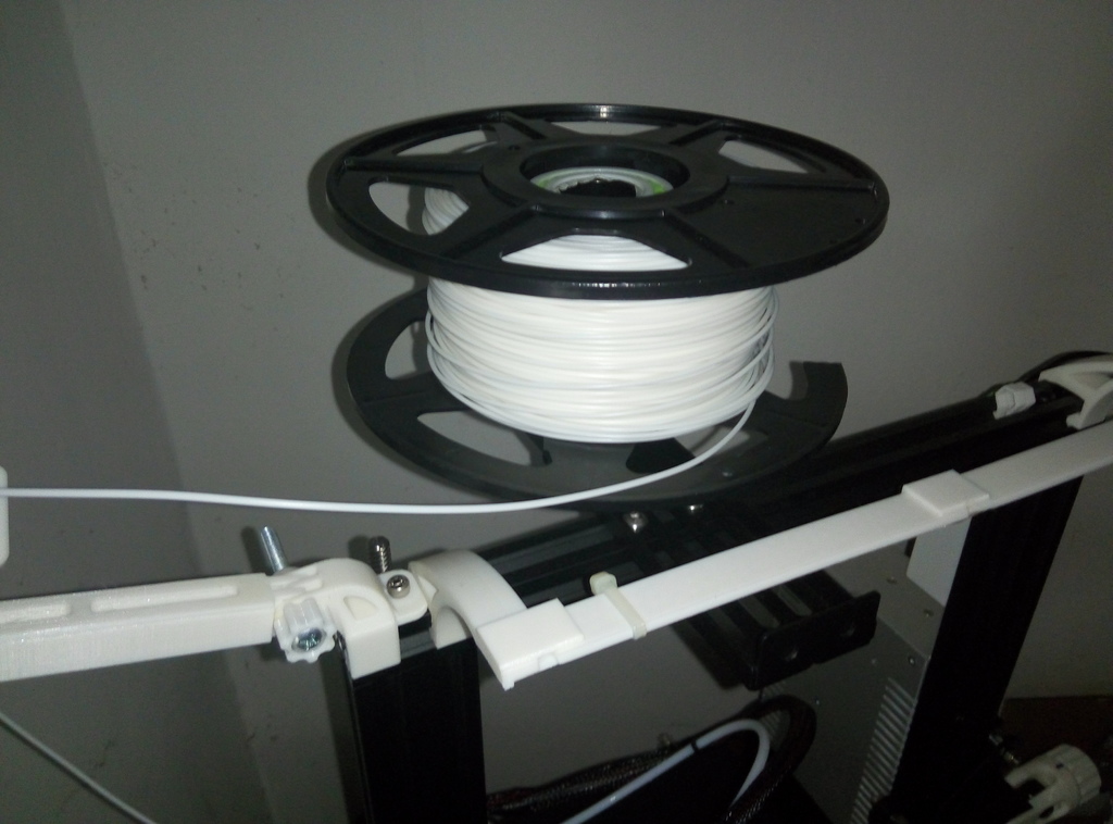 Horizontal Spool Holder Ender 3 With 3D Printed Bearing By Dantech ...