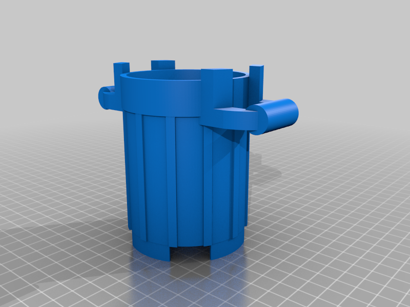 Small Trash Can (Lego look like) by GedeonLab