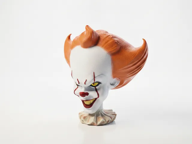 Pennywise Skull Horror Sculpture 3D Printable