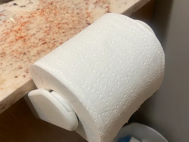 Fully printable toilet paper holder