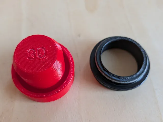Bicycle fork dust wiper press 30mm