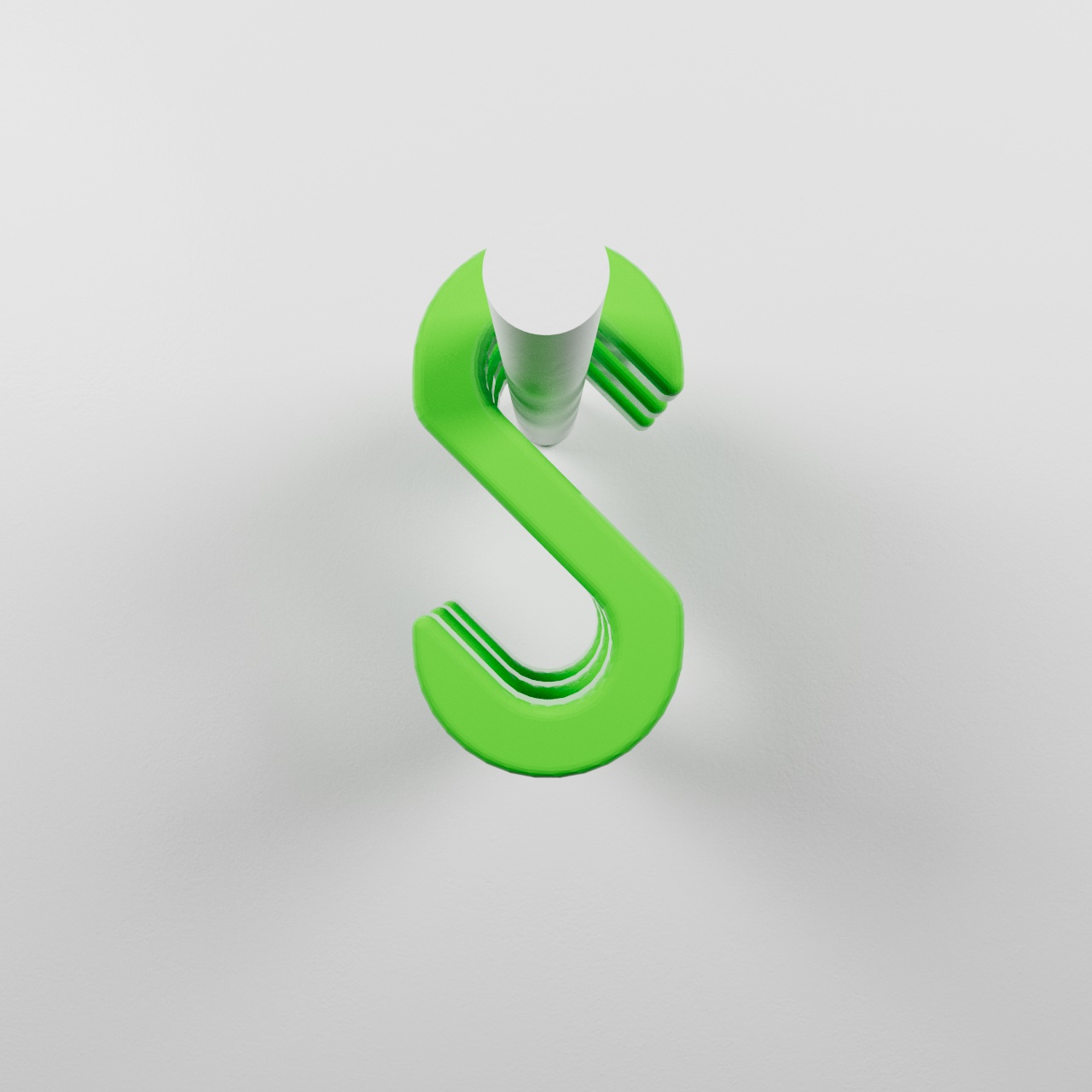 Miniatura 2 do modelo 3D Simple wardrobe hook
