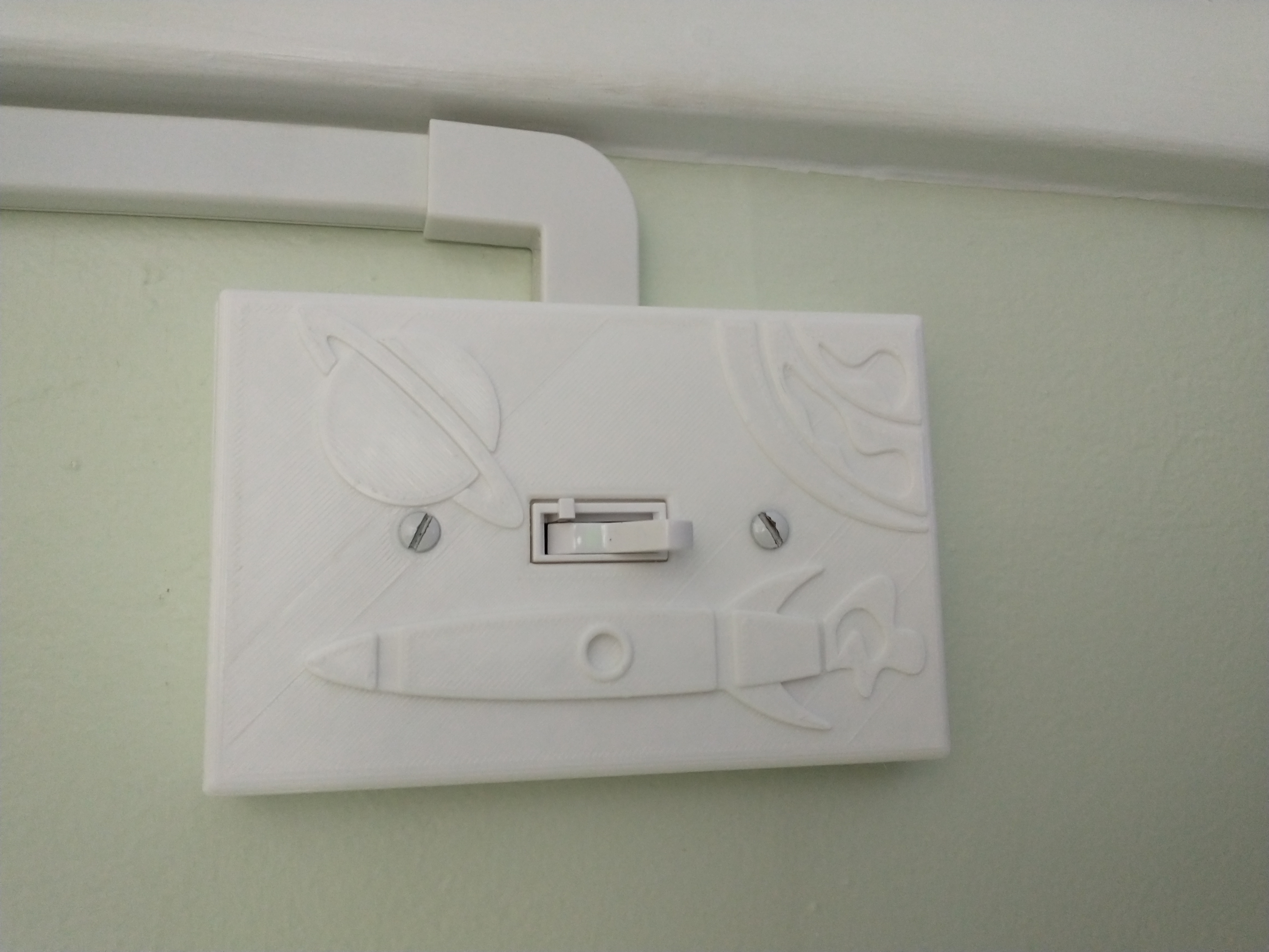 Space Theme Light Switch Cover