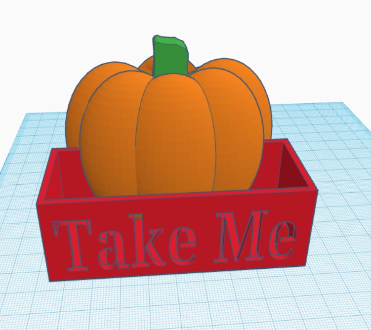 pumpkin card holder