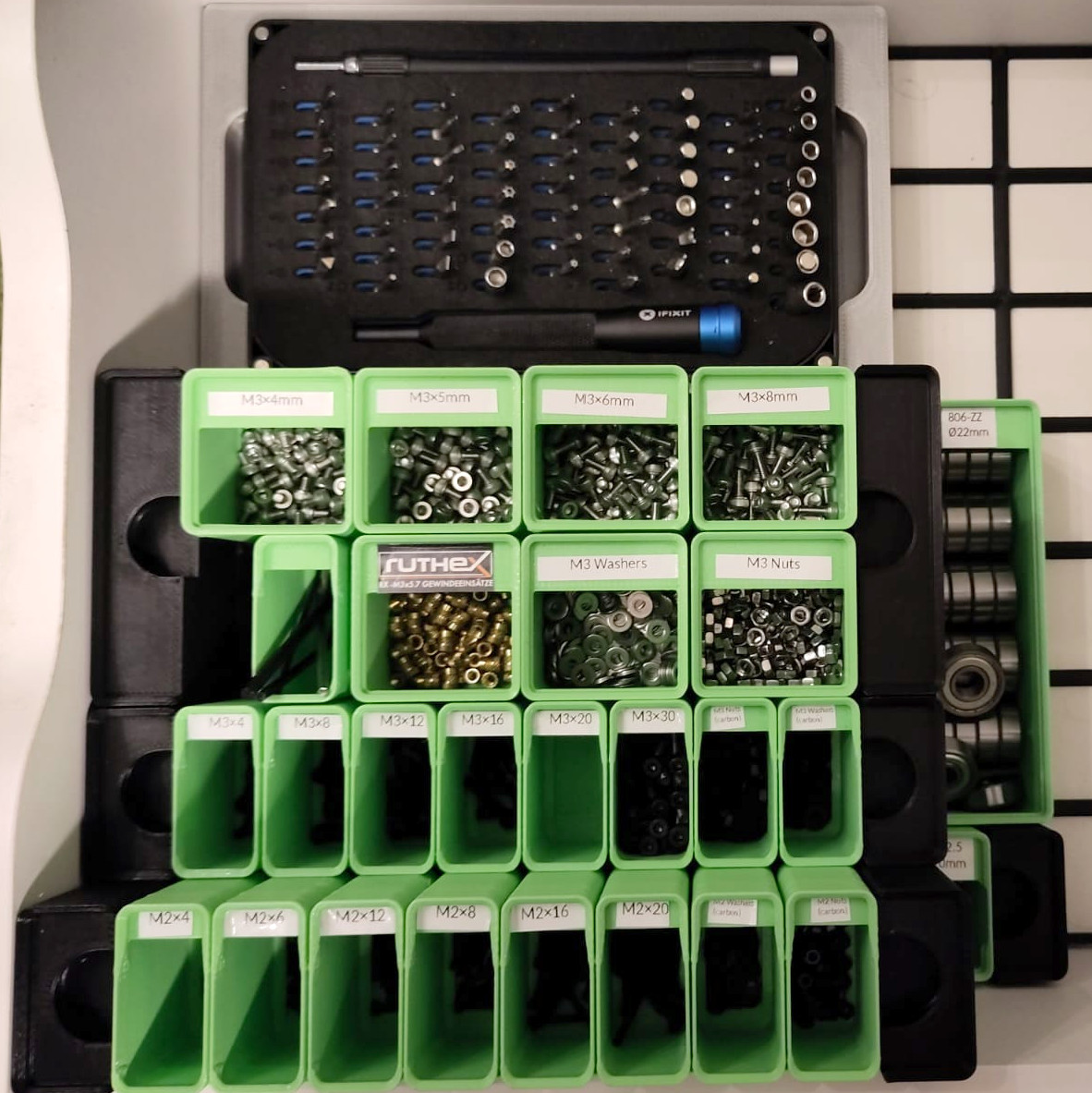 Miniatura 4 do modelo 3D Gridfinity Stackable Tray (Multiple Sizes)