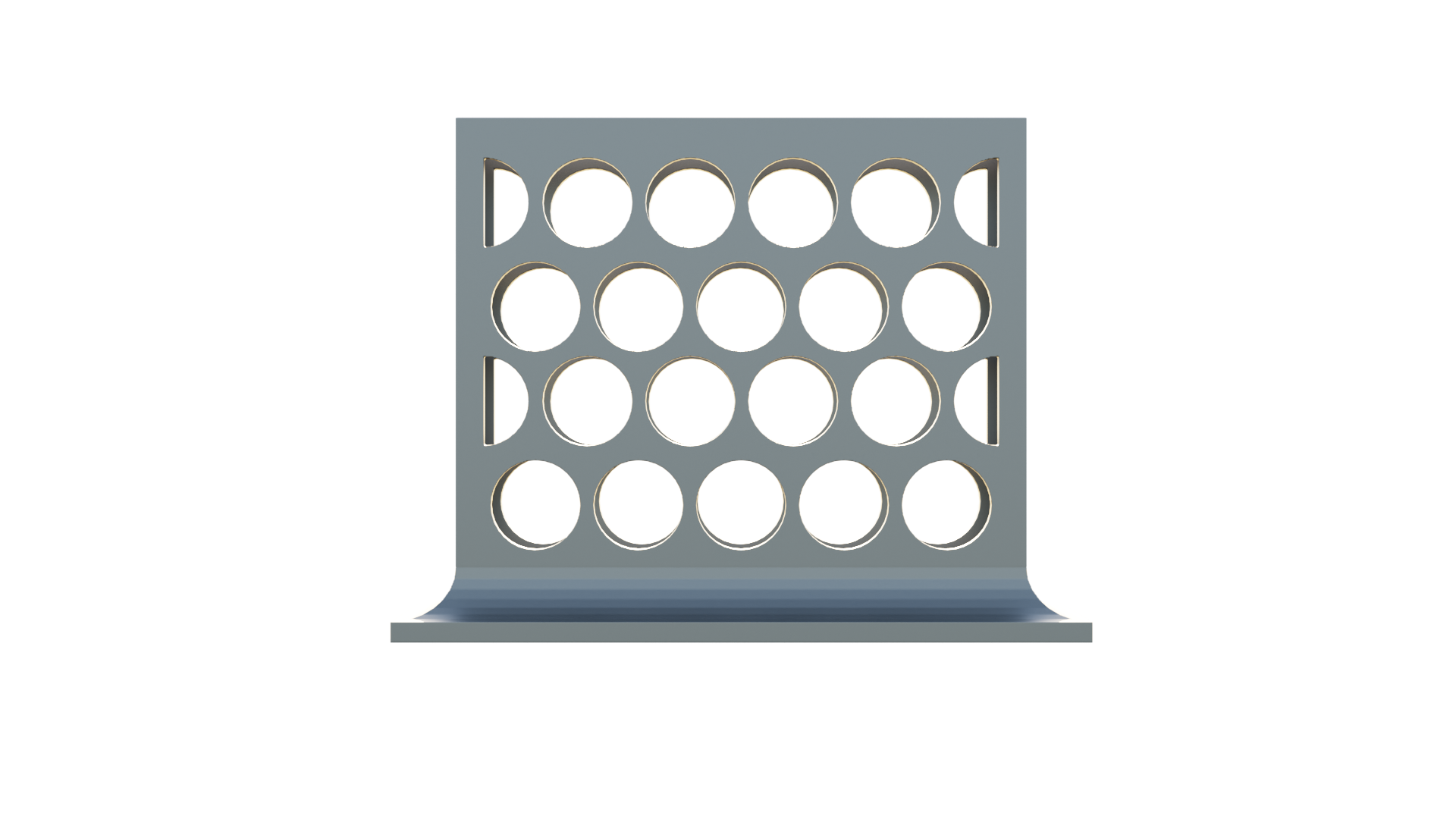 Holey business card holder