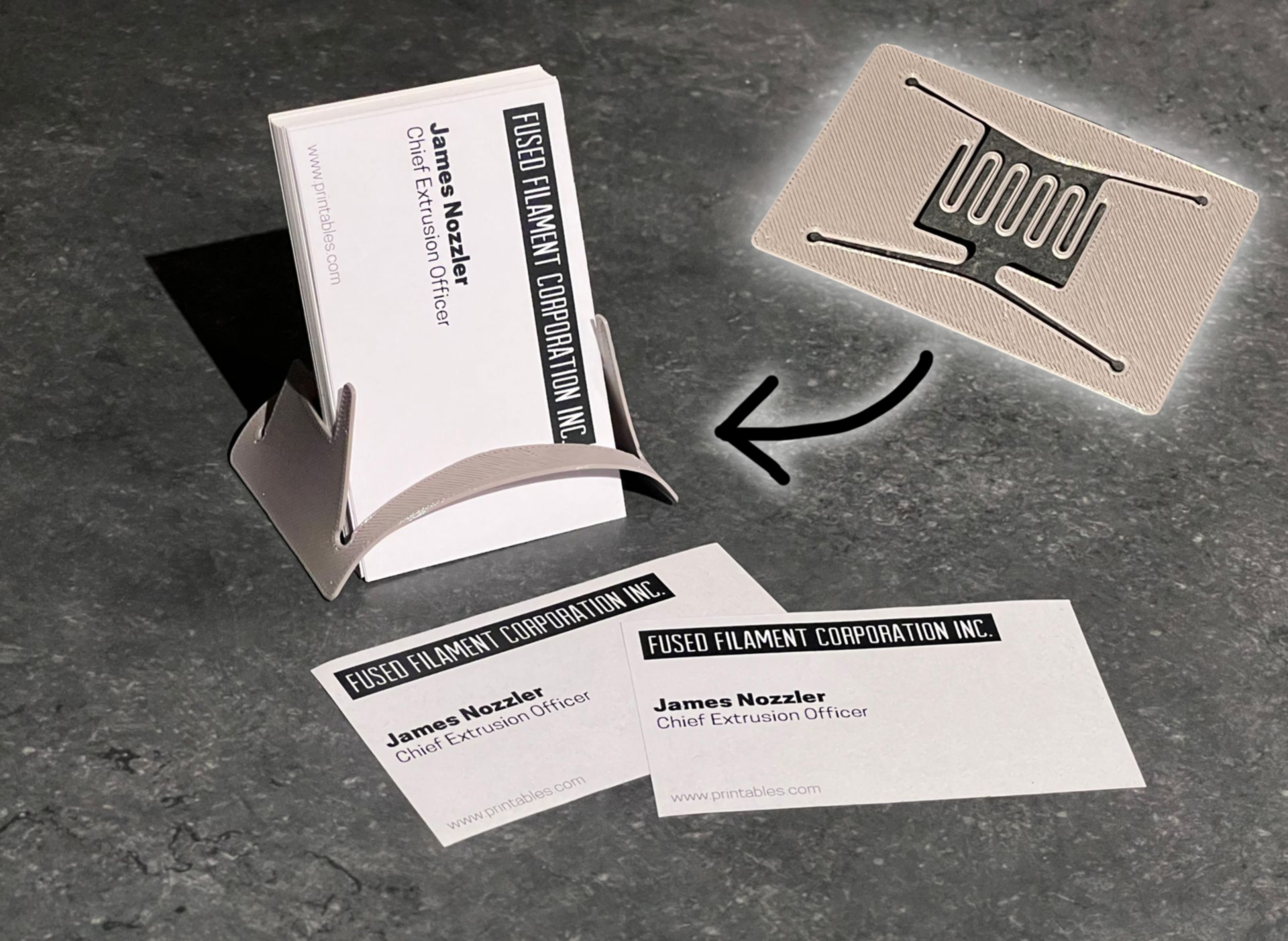 The Business card holder card