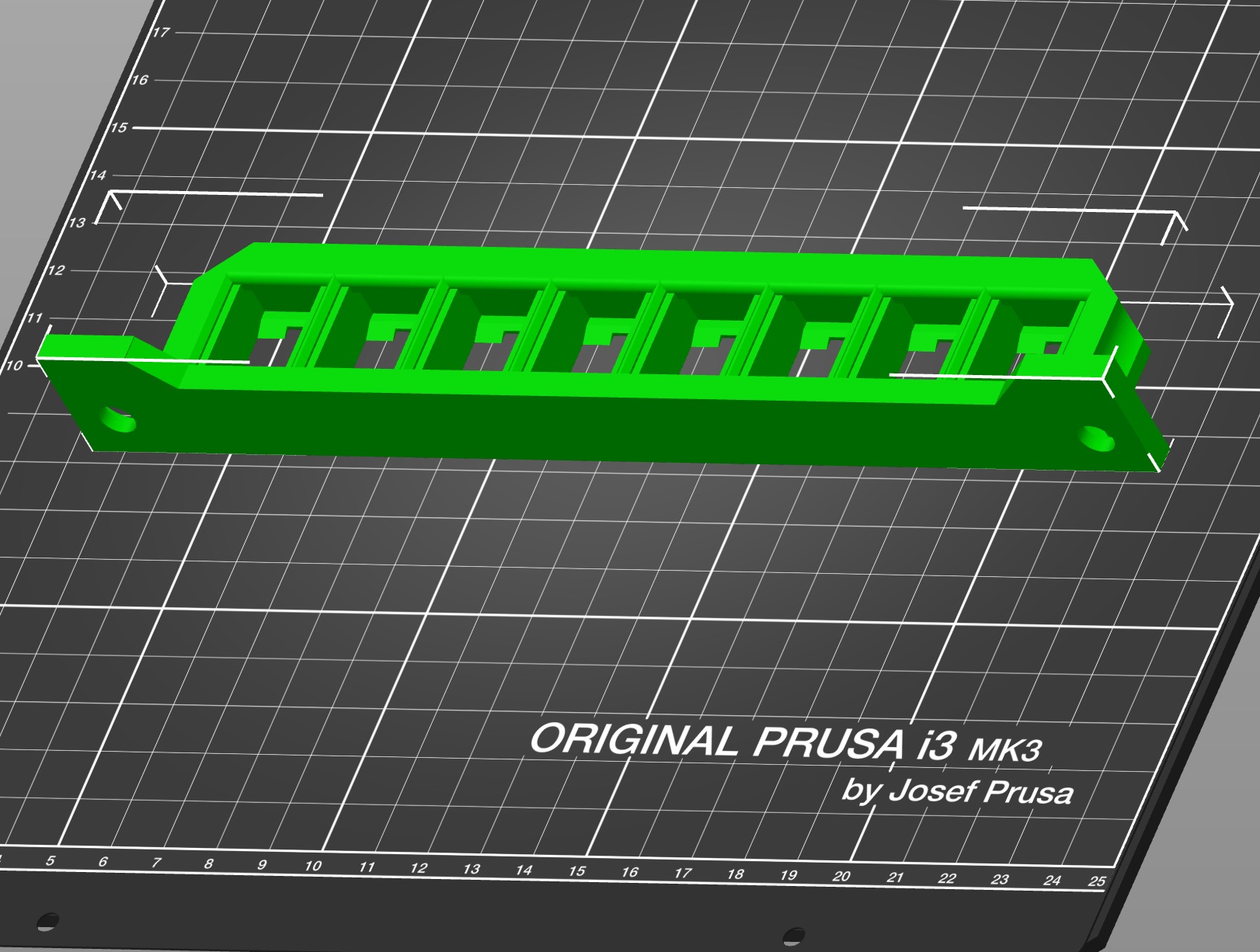 Keystone Patch Panel Drawing.pdf 8/16 port Keystone patch panel por rainb0w_wheez3 | Descargar modelo ...