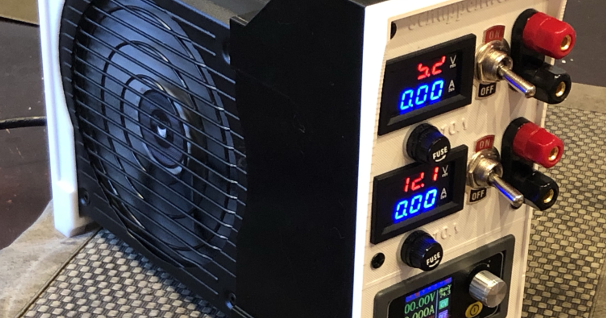 Remix Bench Power Supply. Fixed ATX PSU Screws, 20mm longer by pfrench