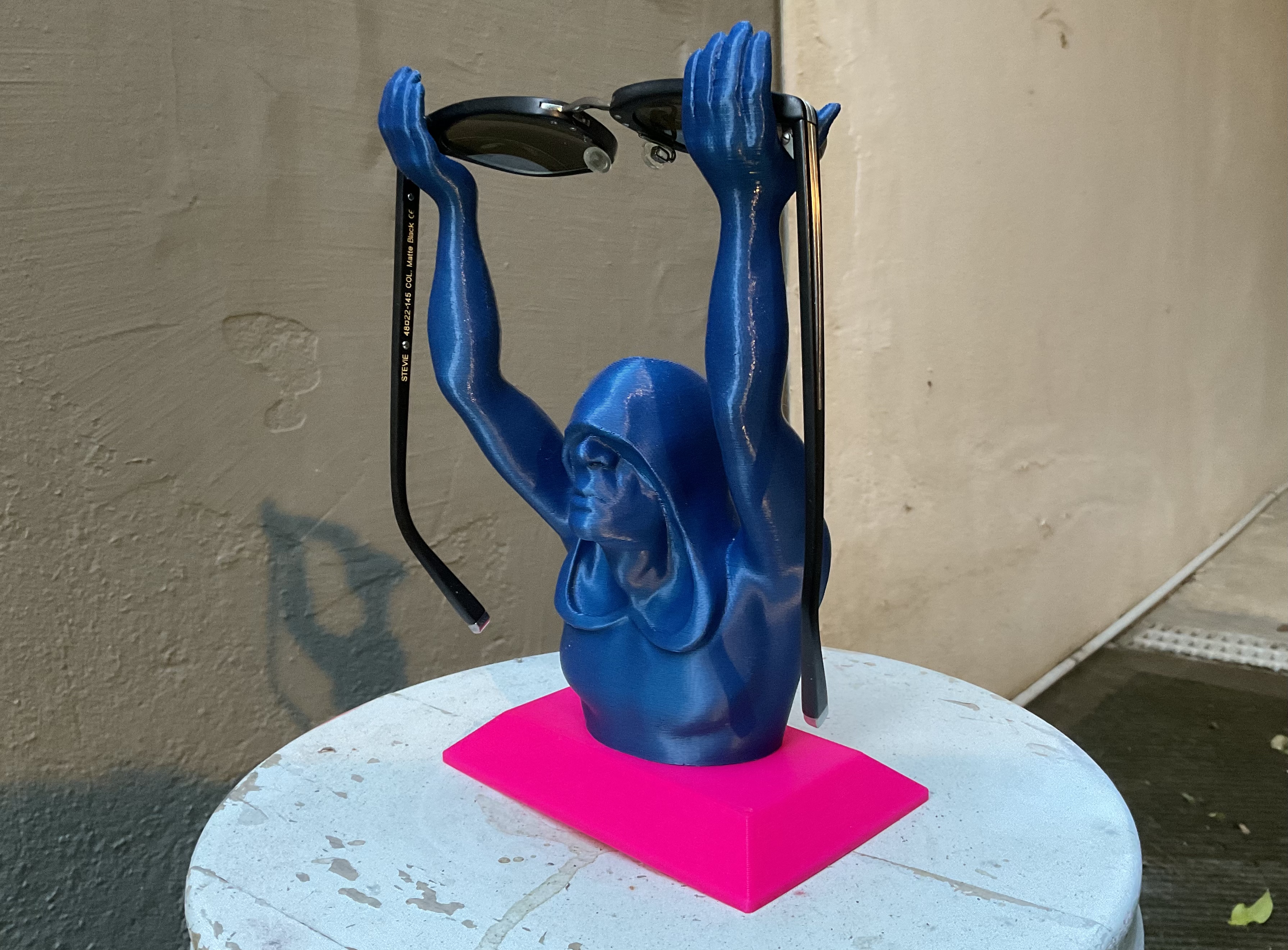 Hooded Figure Eyeglass Holder