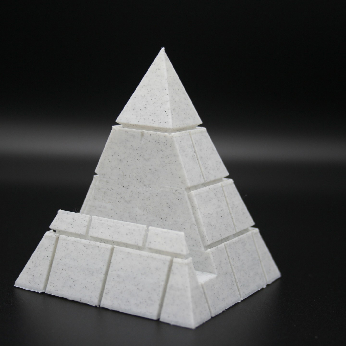 Pyramid business card holder