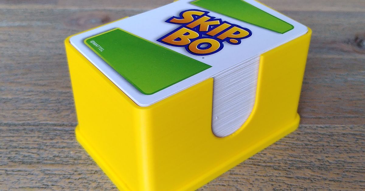 SkipBo cards holder by Gilles buildmaster Download free STL model