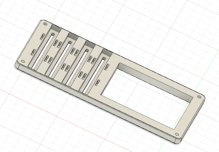 MisteRdeck - Modified Lid for 75mm Sliders (60mm travel) 3D model thumbnail