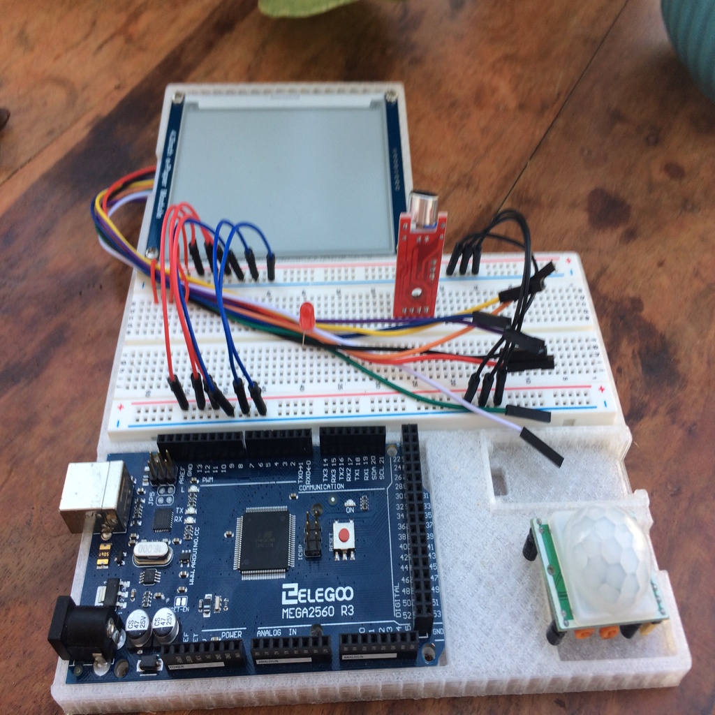 Holder for Arduino Uno/Mega/Nano + Breadboard + 4.2 Inch E-Paper ...
