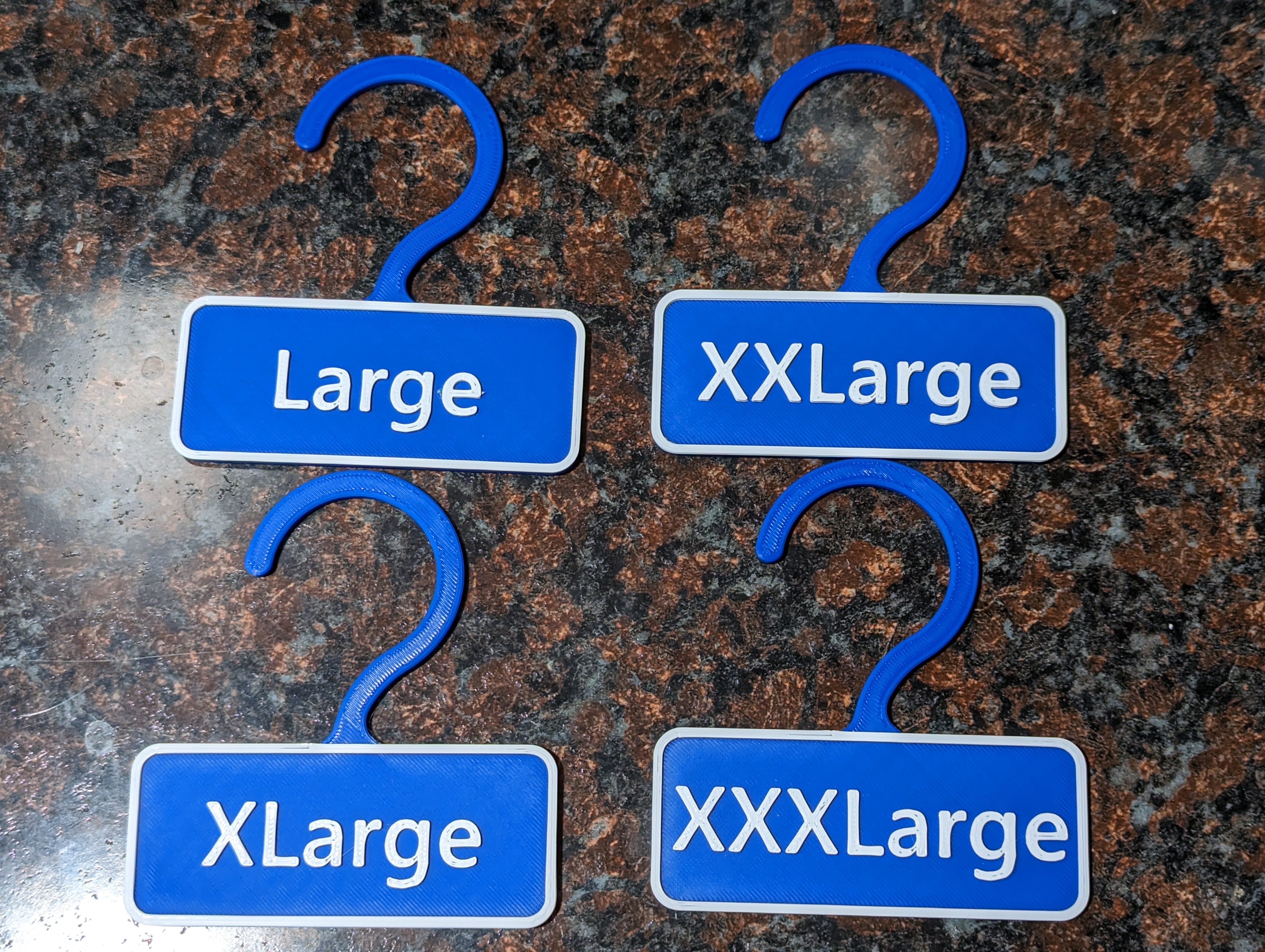 Clothes Rod Size Tags