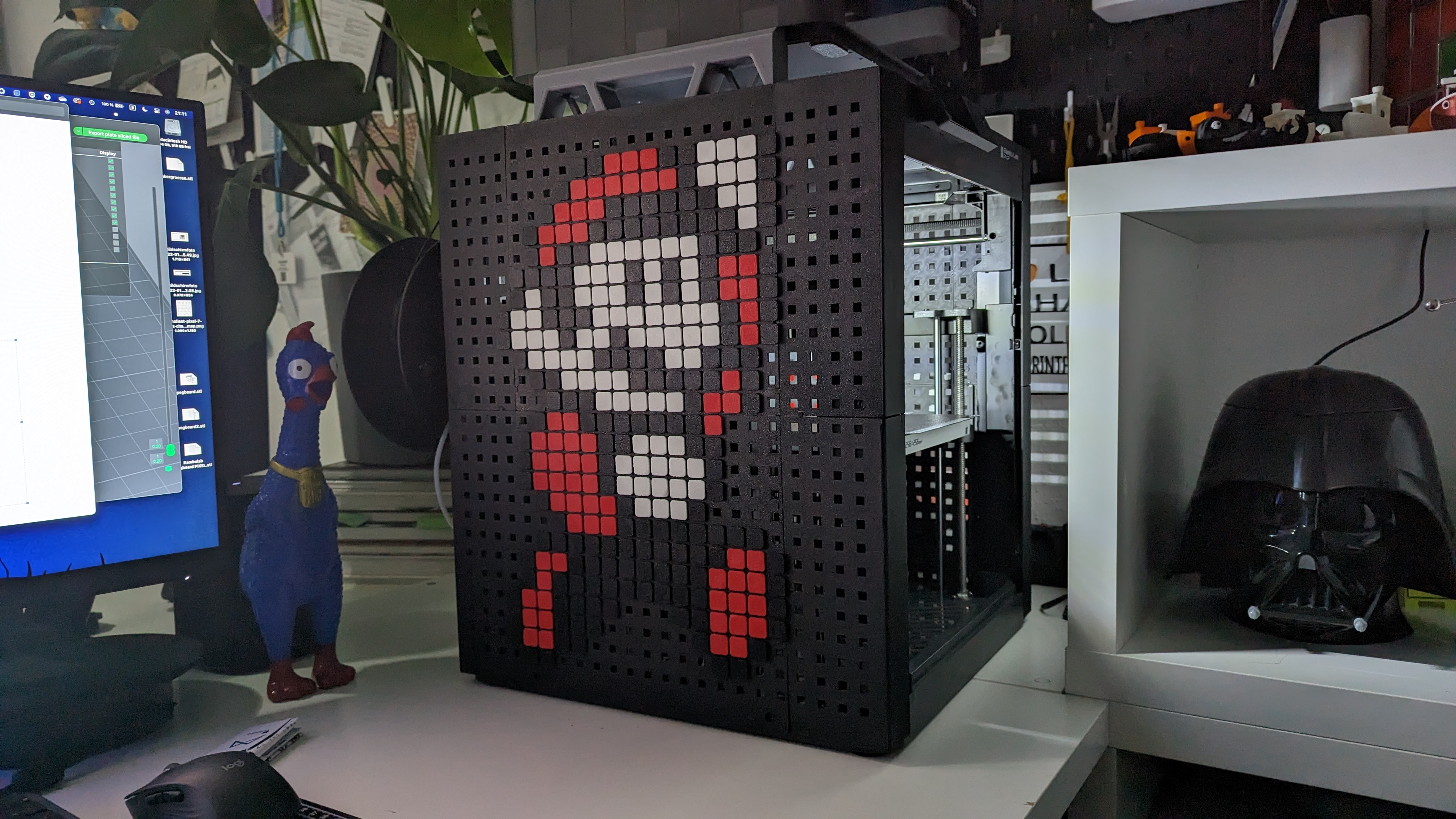 Pixels for colorizing the orig Bambulab Pegboard (P1P)