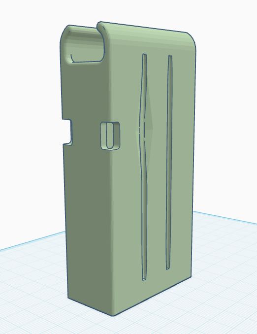 AAA battery magazine 3D model thumbnail
