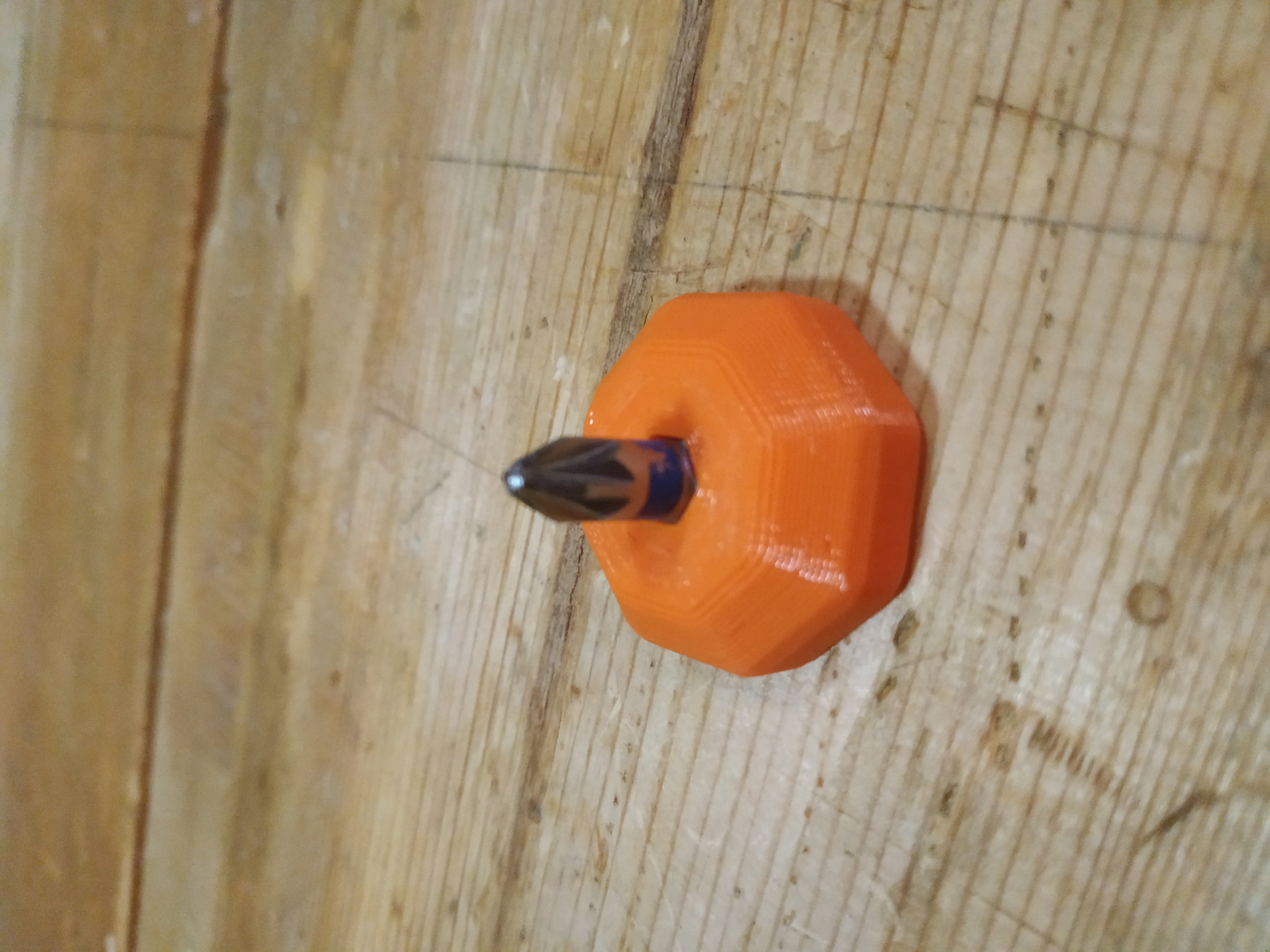 Super short mini screwdriver for 1/4" hex bits