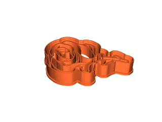 STL file cookie cutter rose gingerbread rose mold・3D printing