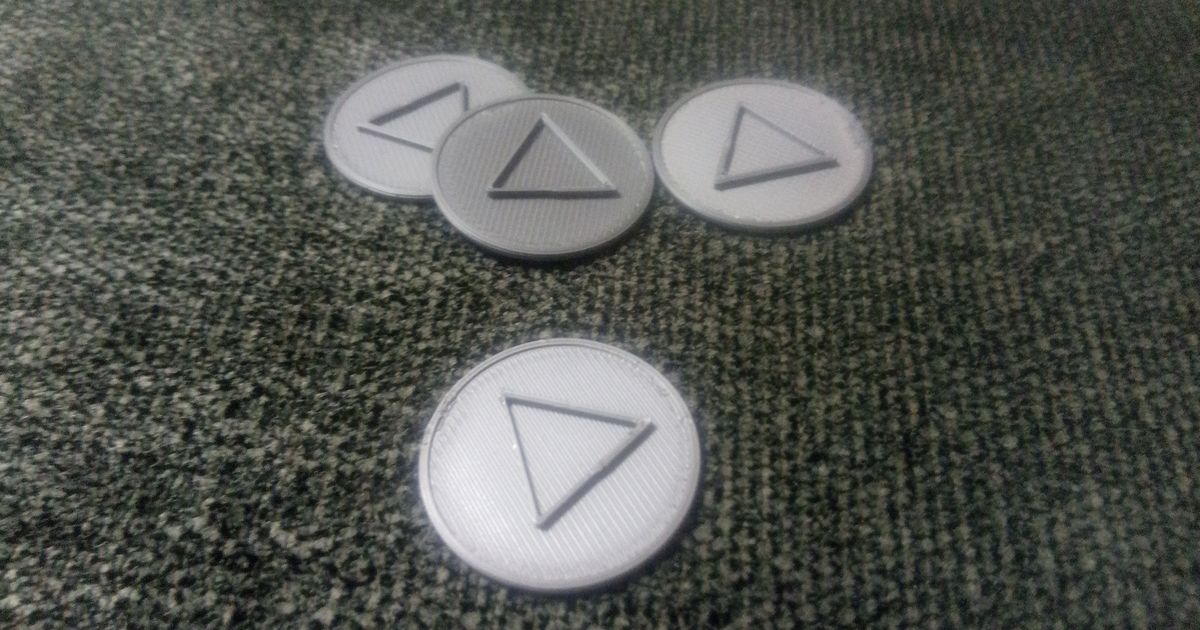 Token with a triangle by Junák - český skaut, středisko Český lev ...