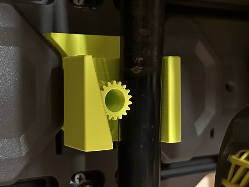 Broom mount for Ryobi Link