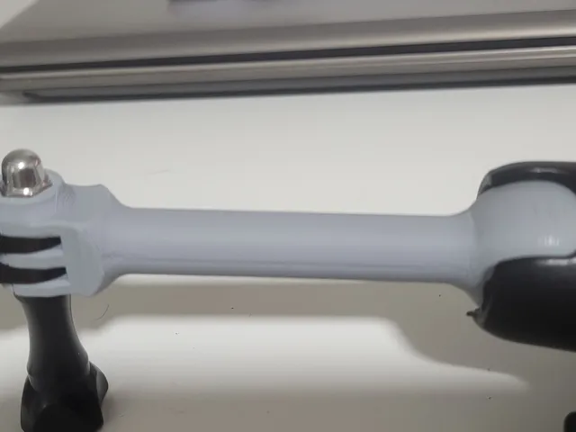 1" ram ball with 4" and 3" extension for go pro mounting