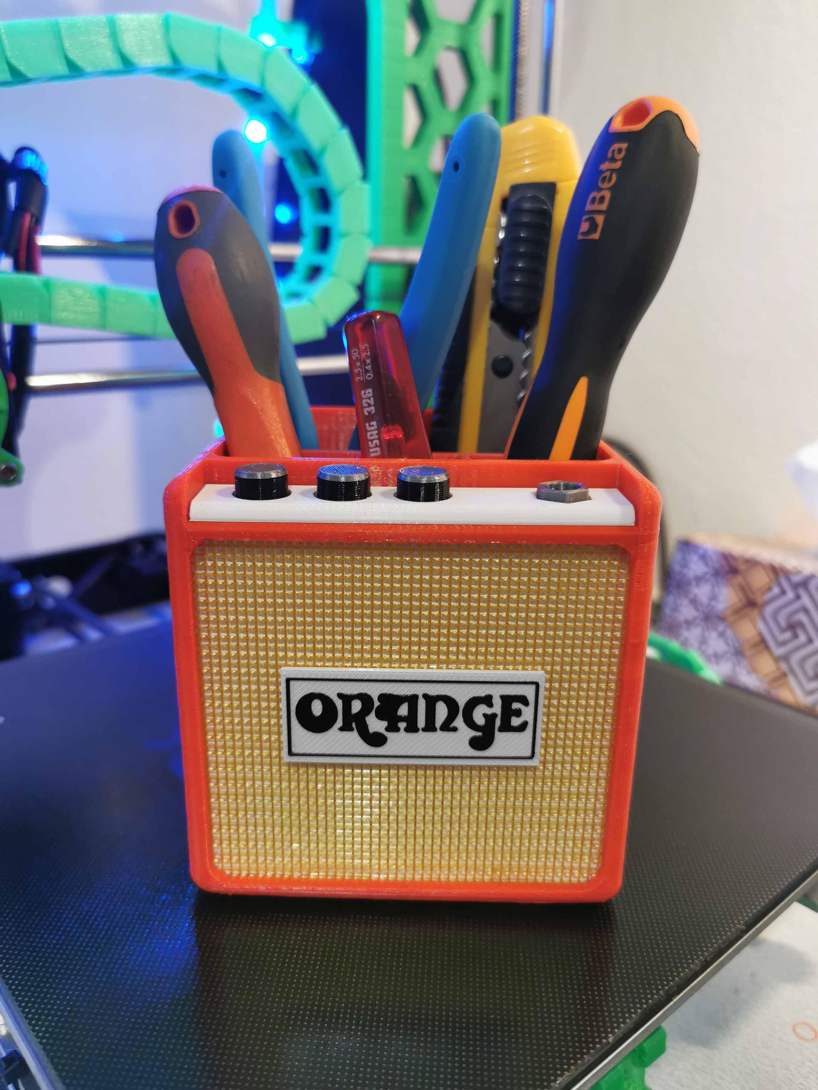 Desk Organizer ORANGE Combo Amp