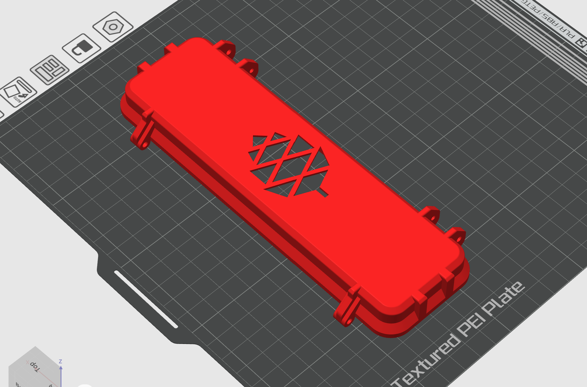 Rugged Multipart Pinecil Medium Lid with Logo 3D model thumbnail