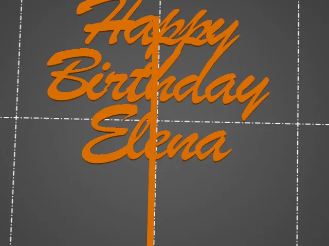 Customizable Happy Birthday Topper