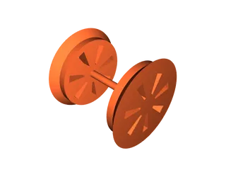 Model Train Wheel by noah sanor | Download free STL model | Printables.com