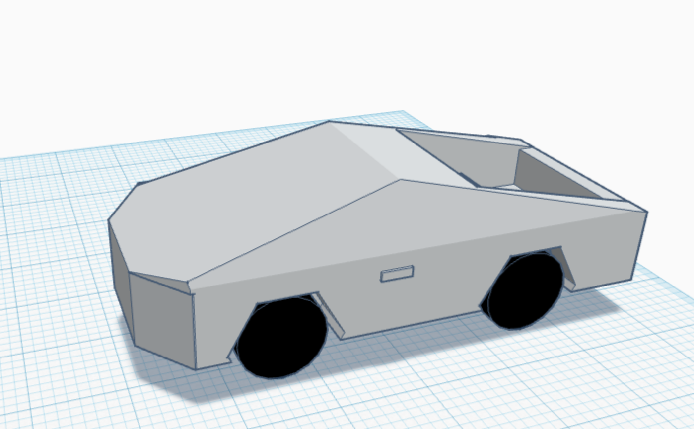 Tesla cybertruck mini model