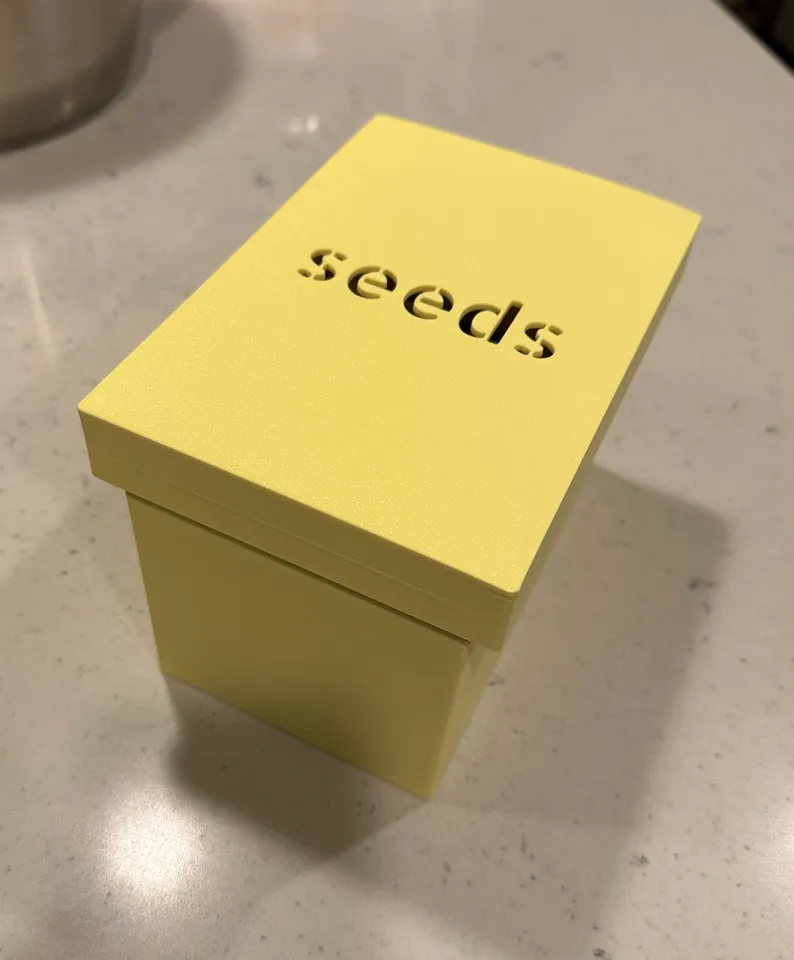 Seed storage box system by Rettex31, Download free STL model