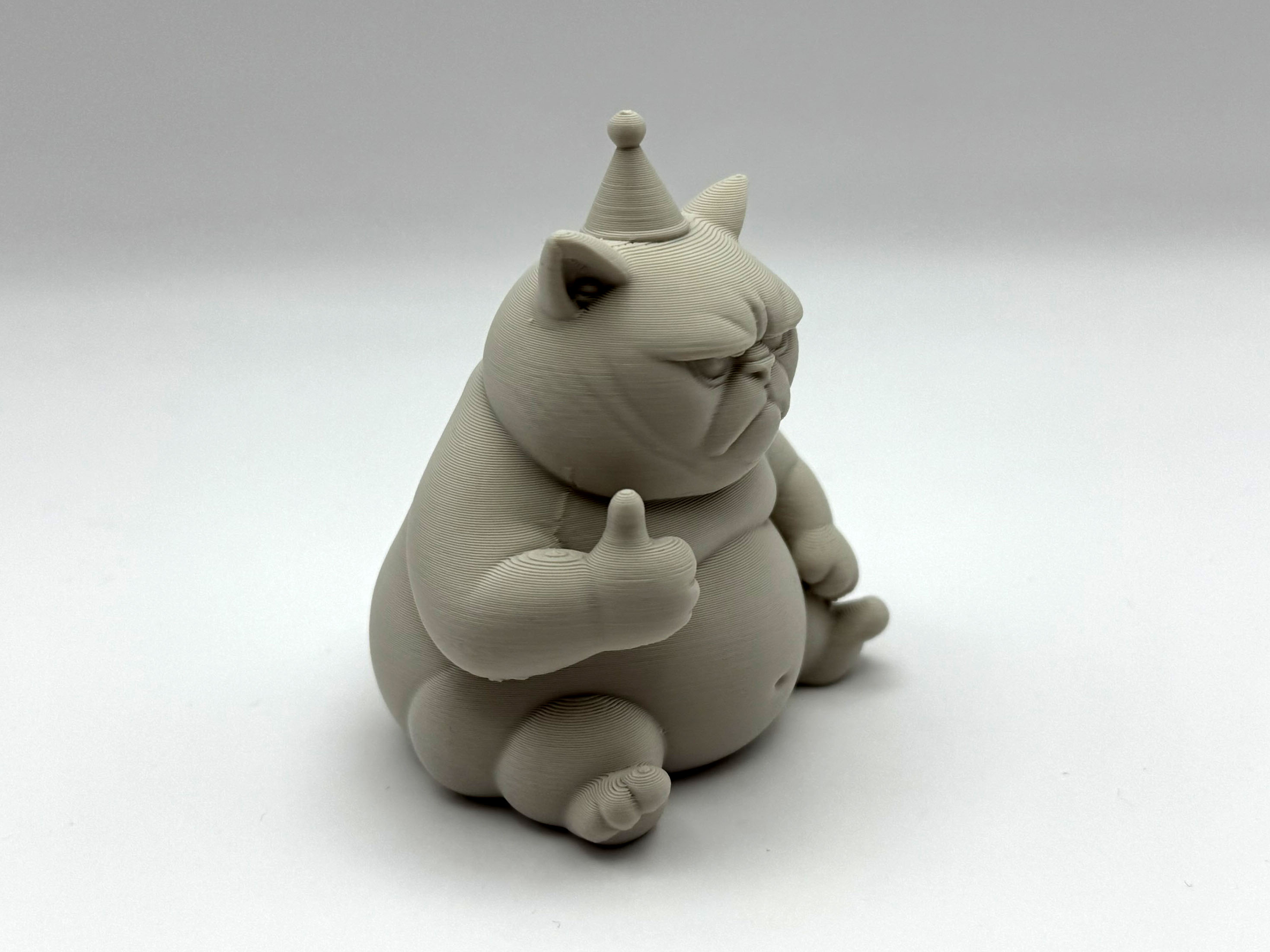 Miniatura 5 do modelo 3D Grumpy Birthday Kitten
