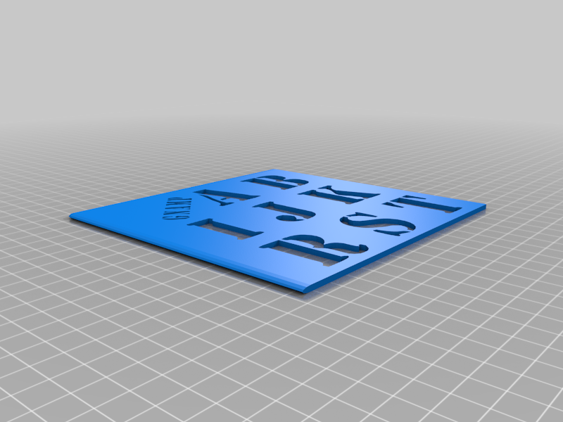 Alphabet Stencil - Divided