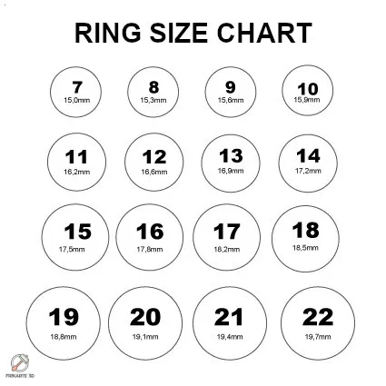 Ring Size Chart Templates In Illustrator, Vector, Image, 49% OFF