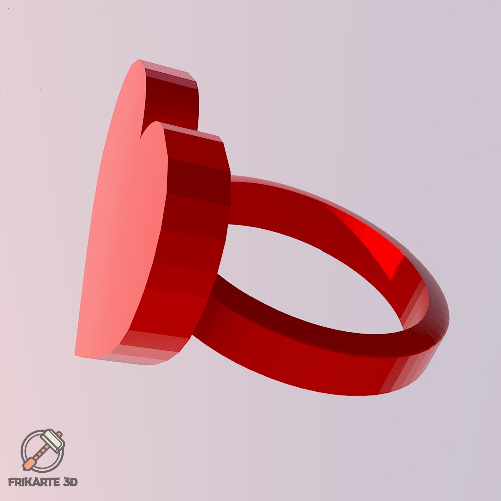 Heart ring by frikarte3d download free stl model printables