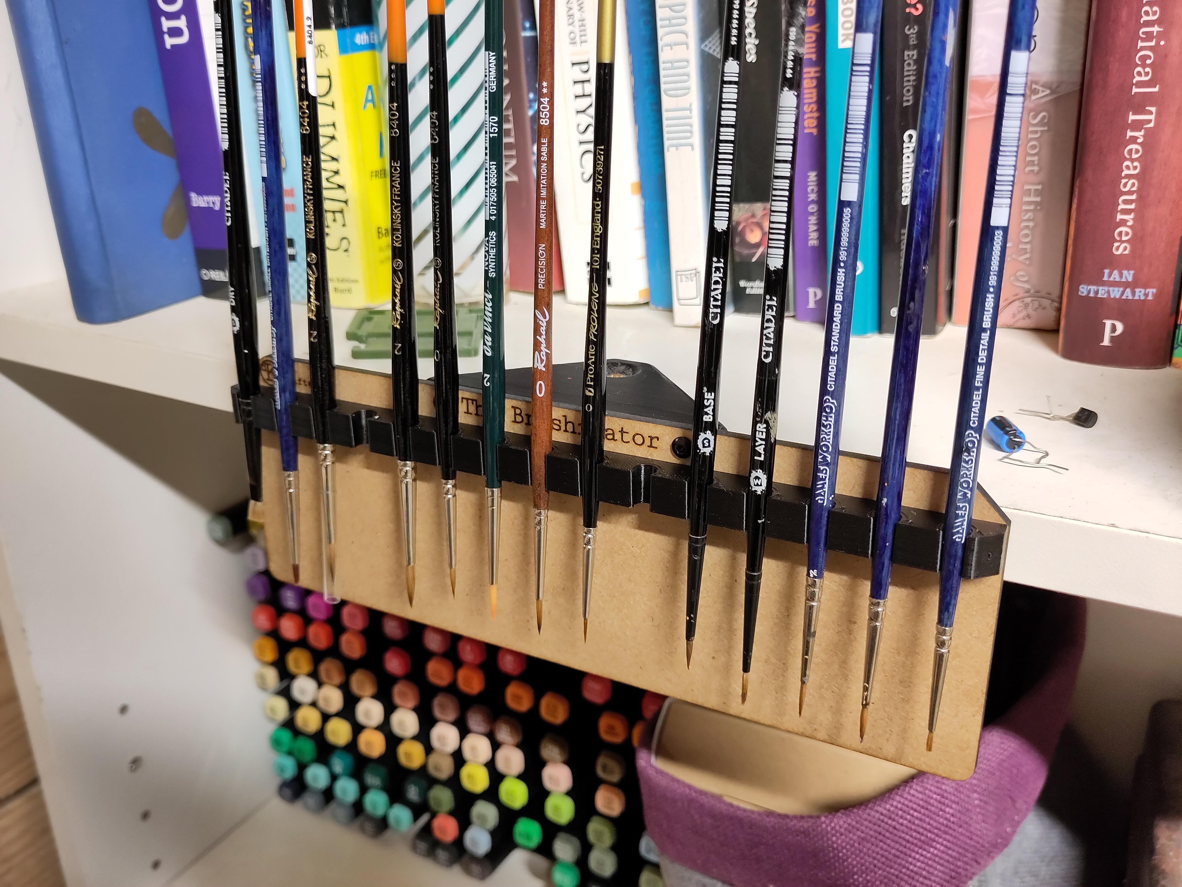 Miniature Paint Brush Rack