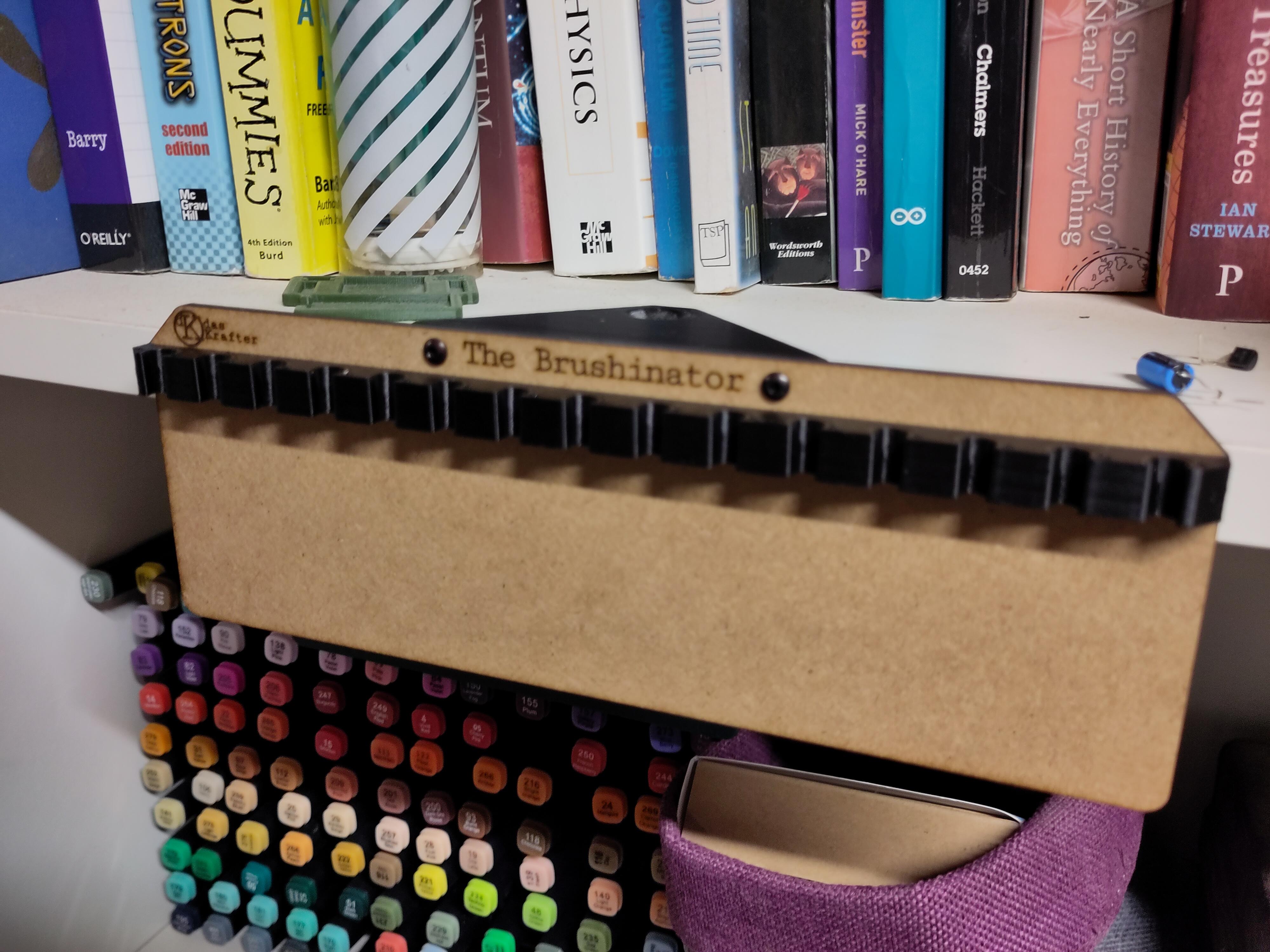 Miniature Paint Brush Rack by agryson | Download free STL model ...