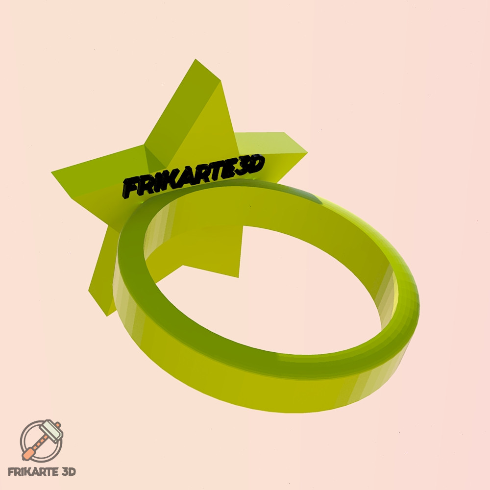 Miniatura 3 do modelo 3D Star Ring