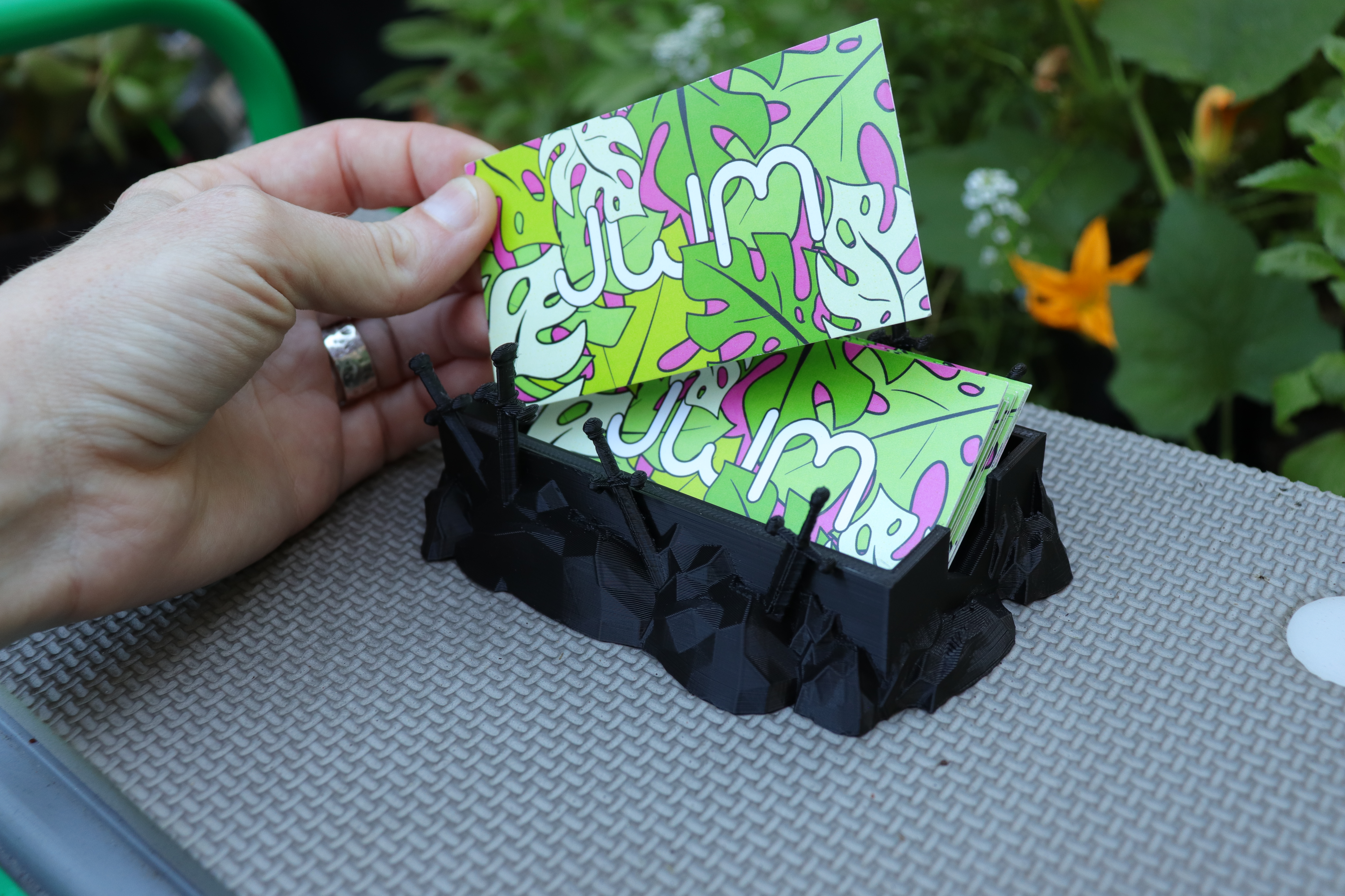 Call me : King Arthur Business Card Holder