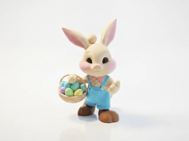 Easter Bunny Figurine Animal 3D Printable
