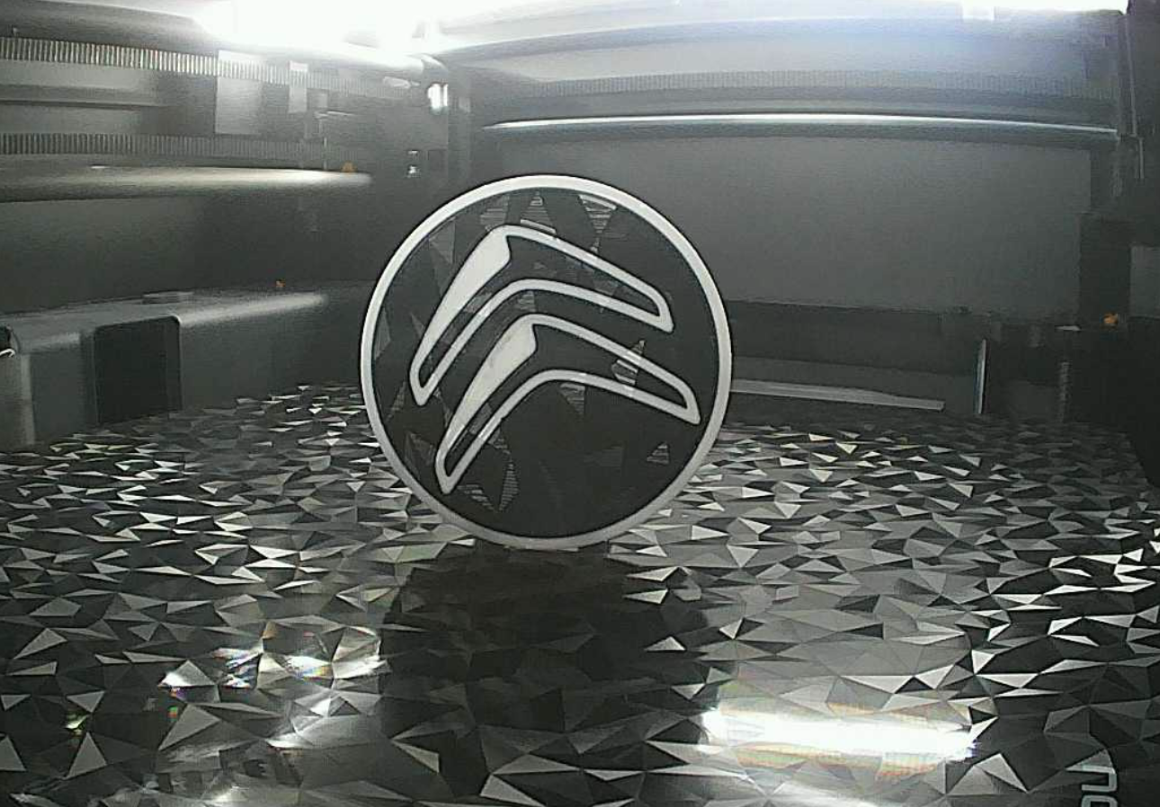 Citroen center cap with integrated logo