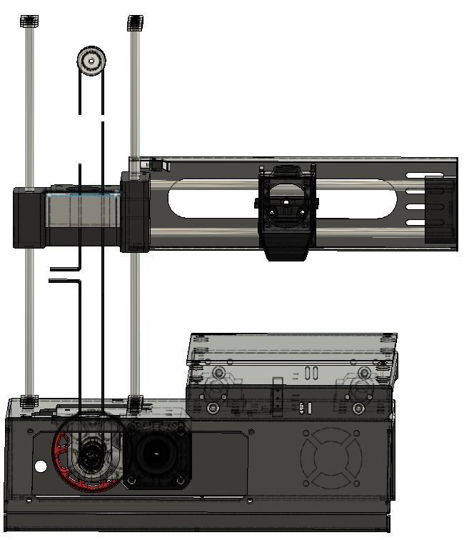 Belted Z-axis for MP select mini and similar. by stockholmviews 