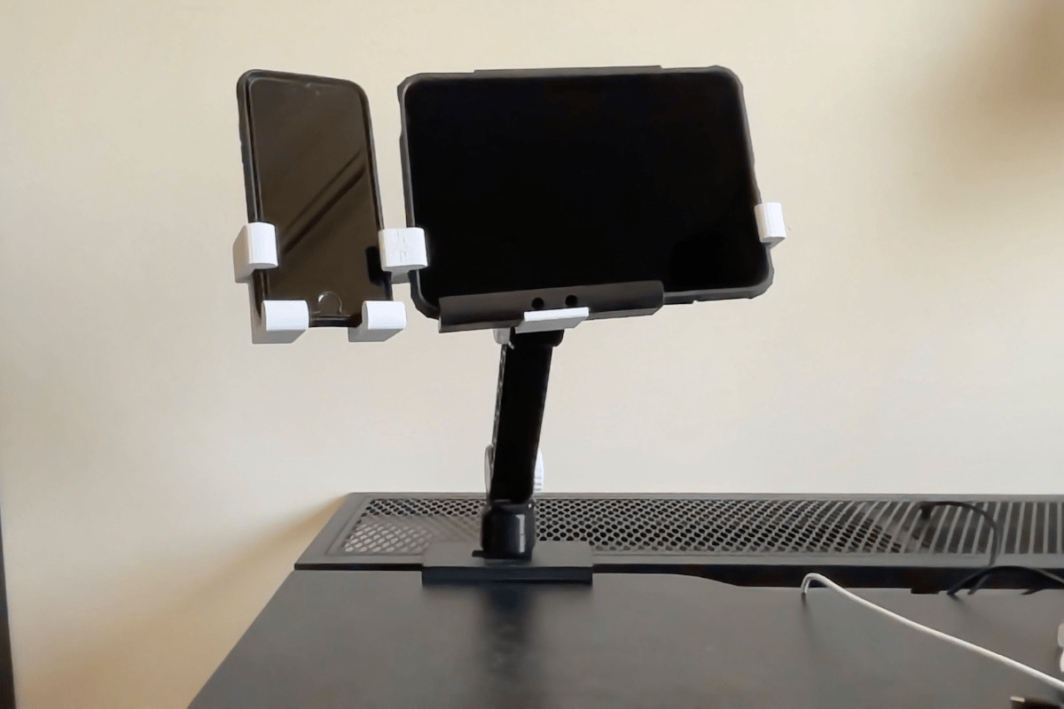 iPad + iPhone Holder for Multifunction Arm mounting system by The